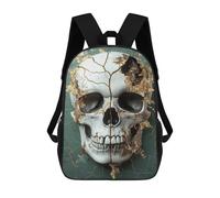 sinyumoney Gothic Skull Wall Decor Sac À Dos Léger Pour L'école, L'aéroport Et Les Étudiants, Idéal Pour L'école, Le Travail Et Les Voyages 17inch