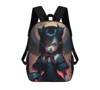 sinyumoney Gothic Vampire Maiden Sacs À Dos Scolaires Pour Enfants, Sac D'école Imprimé En 3D Pour Garçons, Élèves Du Primaire Et Du Collège 17inch