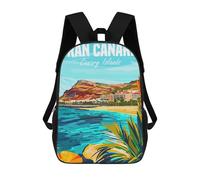 sinyumoney Gran Canaria Canary Island Sac À Dos, Cartable Imprimé En 3D, Sac À Goûter, Sac À Dos De Voyage, Sac À Dos Entre Amis, Sac À Dos Scolaire Pour Filles Et Garçons 17inch
