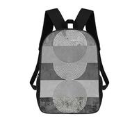 sinyumoney Gray Strokes 1 Sac À Dos Enfant Fille 3D, Sac D'école, Sac À Dos Pour Tout-petits, Sac À Dos Décontracté, Sac À Livres Tendance 17inch
