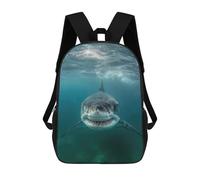 sinyumoney Great White Shark Sacs À Dos Pour Enfants, Sac À Dos Scolaire, Sac À Dos Imprimé En 3D Pour Enfants, Sac À Dos De Voyage, Sac À Livres, Sac D'école Pour Enfants 17inch