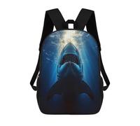 sinyumoney Great White Shark Underwater Portrait Sac À Dos Scolaire Imprimé En 3D Pour Garçons Et Filles, Sac À Dos Pour Enfants, Sac De Voyage 17inch