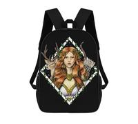 sinyumoney Gr oddess Artemis Sacs À Dos Pour Enfants, Cartables Imprimés En 3D, Sacs À Dos Pour Élèves Du Primaire Et Du Collège (garçons Et Filles) 17inch