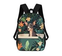 sinyumoney Greyhound Dog in A BathTub Sacs À Dos Pour Enfants, Sac À Dos Scolaire, Sac À Dos Imprimé En 3D Pour Enfants, Sac À Dos De Voyage, Sac À Livres, Sac D'école Pour Enfants 17inch