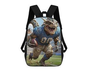 sinyumoney Gridiron Dino Football 3 Sacs À Dos Pour Enfants, Cartables Imprimés En 3D, Sacs À Dos Pour Élèves Du Primaire Et Du Collège (garçons Et Filles) 17inch