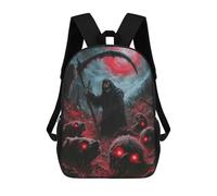 sinyumoney Grim Reaper And Hellhounds Sacs À Dos Pour Enfants, Sac À Dos Scolaire, Sac À Dos Imprimé En 3D Pour Enfants, Sac À Dos De Voyage, Sac À Livres, Sac D'école Pour Enfants 17inch