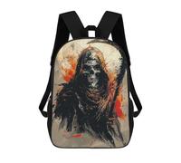 sinyumoney Grim Reaper Painting Sac À Dos Enfant Fille 3D, Sac D'école, Sac À Dos Pour Tout-petits, Sac À Dos Décontracté, Sac À Livres Tendance 17inch