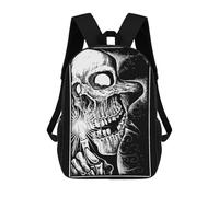 sinyumoney Grim Reaper Skull Sac À Dos Scolaire Pour Filles Et Garçons, Grande Capacité, Léger, Pour Enfants Et Étudiants 17inch