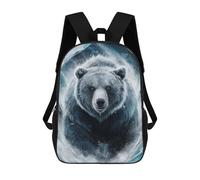 sinyumoney Grizzly Bear Breaking Ice Sacs À Dos Scolaires Pour Enfants, Sac D'école Imprimé En 3D Pour Garçons, Élèves Du Primaire Et Du Collège 17inch