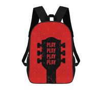 sinyumoney Guitar Practice Sacs À Dos Pour Enfants, Cartables Imprimés En 3D, Sacs À Dos Pour Élèves Du Primaire Et Du Collège (garçons Et Filles) 17inch