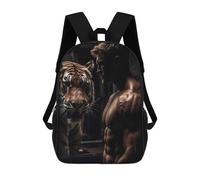 sinyumoney Gym Fitness Motivation Sac À Dos Scolaire Imprimé En 3D, Sac À Dos Décontracté Pour Enfants, Sac D'école Imprimé En 3D Pour Garçons, Primaire Et Collège 17inch