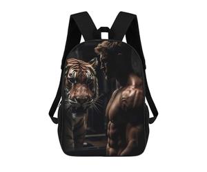 sinyumoney Gym Fitness Motivation Sac À Dos Scolaire Imprimé En 3D, Sac À Dos Décontracté Pour Enfants, Sac D'école Imprimé En 3D Pour Garçons, Primaire Et Collège 17inch