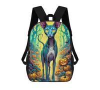 sinyumoney Halloween Cat in Forest -1 Sacs À Dos Scolaires Pour Garçons Et Filles, Sacs À Dos Décontractés Pour Le Sport, Sacs À Dos De Grande Capacité Pour L'école Primaire 17inch