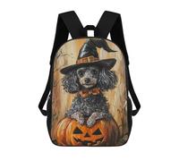sinyumoney Halloween Dog Art Print-3 Sac À Dos Enfant, Cartable, Sacs À Dos Scolaires Imprimés En 3D Pour Élèves Du Primaire Et Du Collège, Cadeau D'anniversaire Pour Adolescents 17inch