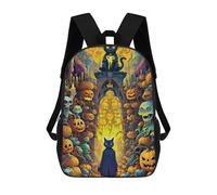 sinyumoney Halloween Enchanted Gate Sac À Dos Scolaire Pour Enfants, Imprimé En 3D, Tendance Et Décontracté, Pour Garçons, Élèves Du Primaire Et Du Collège 17inch