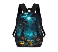 sinyumoney Halloween Forest Pathway Sacs À Dos Pour Enfants 17inch Sac À Dos Scolaire, Sac D'école Imprimé En 3D Pour Garçons, Élèves Du Primaire Et Du Collège