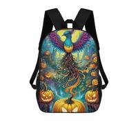 sinyumoney Halloween Phoenix Forest Sac À Dos Scolaire Pour Enfants, Grand Sac À Dos 3D, Cadeau Pour Enfants 17inch