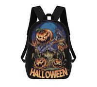 sinyumoney Halloween Pumpkin Sacs À Dos Scolaires Pour Enfants, Sac D'école Imprimé En 3D Pour Garçons, Élèves Du Primaire Et Du Collège 17inch