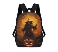 sinyumoney Halloween Pumpkin Witch 17inch Sacs À Dos Scolaires Imprimés En 3D - Sacs À Dos Tendance Pour Garçons Du Primaire Et Du Collège