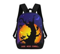 sinyumoney Halloween Scary Tree Owl Sac À Dos Scolaire Pour Filles Et Garçons, Grande Capacité, Léger, Pour Enfants Et Étudiants 17inch
