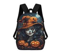 sinyumoney Halloween Witch Art Print-1 Sacs À Dos Pour Enfants, Sac À Dos Scolaire Imprimé En 3D Pour Enfants, Sac À Dos De Voyage, Sac À Livres Pour Enfants 17inch Sac D'école