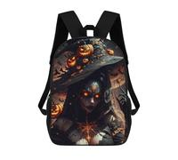 sinyumoney Halloween Witch Sac À Dos, Cartable Imprimé En 3D, Sac À Goûter, Sac À Dos De Voyage, Sac À Dos Entre Amis, Sac À Dos Scolaire Pour Filles Et Garçons 17inch