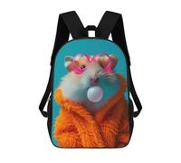 sinyumoney Hamster Bubblegum Sac À Dos Scolaire Imprimé En 3D, Sac À Dos Tendance Pour Enfants, Sac À Dos Pour Garçons, Élèves Du Collège 17inch