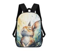 sinyumoney Happy Bunny in Grass Sac À Dos, Cartable Imprimé En 3D, Sac À Goûter, Sac À Dos De Voyage, Sac À Dos Entre Amis, Sac À Dos Scolaire Pour Filles Et Garçons 17inch