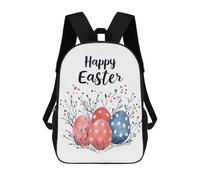 sinyumoney Happy Easter Eggs Holiday Sac À Dos Enfant Tendance Et Amusant, Sac À Dos Pour Garçons Et Adolescents, Sac D'école Imprimé En 3D Pour Garçons 17inch