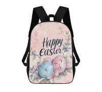 sinyumoney Happy Easter Greetings Sac À Dos Scolaire Pour Enfants, Sac D'école Imprimé En 3D, Sac D'école Tendance Pour Garçons, Élèves Du Primaire Et Du Collège 17inch