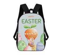 sinyumoney Happy Easter Sac À Dos Scolaire Enfant Tendance Et Décontracté, Sac À Dos Imprimé En 3D Pour Garçon, Grand Sac À Dos 17inch
