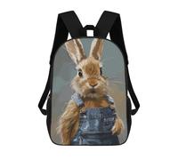 sinyumoney Hare Fashion Sacs À Dos Scolaires Pour Enfants, Sac D'école Imprimé En 3D Pour Garçons, Élèves Du Primaire Et Du Collège 17inch