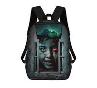sinyumoney Haunting Horror Poster Sac À Dos Scolaire Imprimé En 3D Pour Enfants, Sac À Dos De Voyage Tendance Et Décontracté Pour Écoliers 17inch