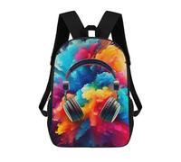 sinyumoney Headphones Music Sacs À Dos Pour Enfants, Cartables Imprimés En 3D, Sacs À Dos Pour Élèves Du Primaire Et Du Collège (garçons Et Filles) 17inch