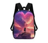 sinyumoney Heart in The Sky -1 Sacs À Dos Scolaires Pour Enfants, Sac D'école Imprimé En 3D Pour Garçons, Élèves Du Primaire Et Du Collège 17inch