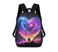 sinyumoney Heart-Shaped Galaxy Romance Sac À Dos Scolaire Imprimé En 3D Pour Enfants, Sac À Dos De Voyage, Sac Tendance Et Décontracté Pour Écoliers 17inch