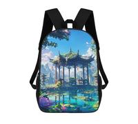 sinyumoney Hidden Shrine Sac À Dos Pour Enfants, Impression 3D, Sac D'école Pour Garçons Et Filles, Sac À Dos Tendance Et Décontracté Pour Écoliers 17inch