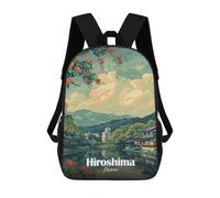 sinyumoney Hiroshima Japan Scenic View Sac À Dos Scolaire Imprimé En 3D Pour Garçons Et Filles, Sac À Dos Pour Ordinateur Portable Pour Enfants/étudiants/adultes 17inch