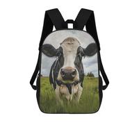 sinyumoney Holstein Cow Portrait Sac À Dos Scolaire Pour Enfants Imprimé En 3D, Idéal Pour Les Voyages Et Les Livres 17inch