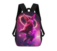 sinyumoney Holy Bunny in The Sky Sac À Dos Enfant, Cartable, Sac D'école, Motif Dessin Animé 3D, Sac Pour Ordinateur Portable, Pour Garçons Et Filles 17inch