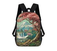 sinyumoney Horizon of The Fuji Sakura Shrine Sac À Dos, Cartable Imprimé En 3D, Sac À Goûter, Sac À Dos De Voyage, Sac À Dos Entre Amis, Sac À Dos Scolaire Pour Filles Et Garçons 17inch
