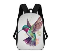 sinyumoney Hummingbird Bird Color Sac À Dos Imprimé En 3D Pour Enfants, Sac D'école Grande Capacité, Sac De Voyage, Sac À Livres, Sac À Dos Scolaire Pour Enfants 17inch