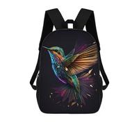 sinyumoney Hummingbird Bird Sacs À Dos Scolaires Pour Enfants, Sac D'école Imprimé En 3D Pour Garçons, Élèves Du Primaire Et Du Collège 17inch