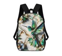 sinyumoney Hummingbird Kintsugi Art Sac À Dos Enfant Imprimé En 3D, Sac D'école Pour Garçons, Sac À Dos Cool Et Décontracté, Sac À Dos Amusant Pour Enfants Et Adolescents 17inch