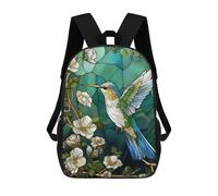 sinyumoney Hummingbird Kintsugi Art Sac À Dos Scolaire Pour Adolescents, Imprimé En 3D, Ajustable, À Poches Tendance, Pour Enfants, Garçons, Filles, Étudiants Et Adolescents 17inch