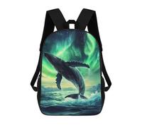 sinyumoney Humpback Whale Northern Sac À Dos Enfant, Cartable Imprimé En 3D Pour Garçons Et Adolescents 17inch