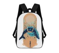 sinyumoney Humpback Whale Slice Sac À Dos Scolaire Imprimé En 3D Pour Garçons Et Filles, Sac À Dos Pour Ordinateur Portable Pour Enfants/étudiants/adultes 17inch