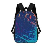 sinyumoney I Love Musical Notes #1 Sac À Dos Enfant Tendance Et Amusant, Sac À Dos Pour Garçons Et Adolescents, Sac D'école Imprimé En 3D Pour Garçons 17inch