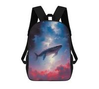 sinyumoney Impression 3D Above The Red Clouds Sacs À Dos Scolaires Pour Enfants, Cartables Pour Garçons, Grand Sac À Dos De Voyage, Sacs À Dos De Jour 17inch