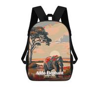 sinyumoney Impression 3D Addo Elephant National Park South Africa Sacs À Dos Scolaires Pour Enfants, Cartables Pour Garçons, Grand Sac À Dos De Voyage, Sacs À Dos De Jour 17inch